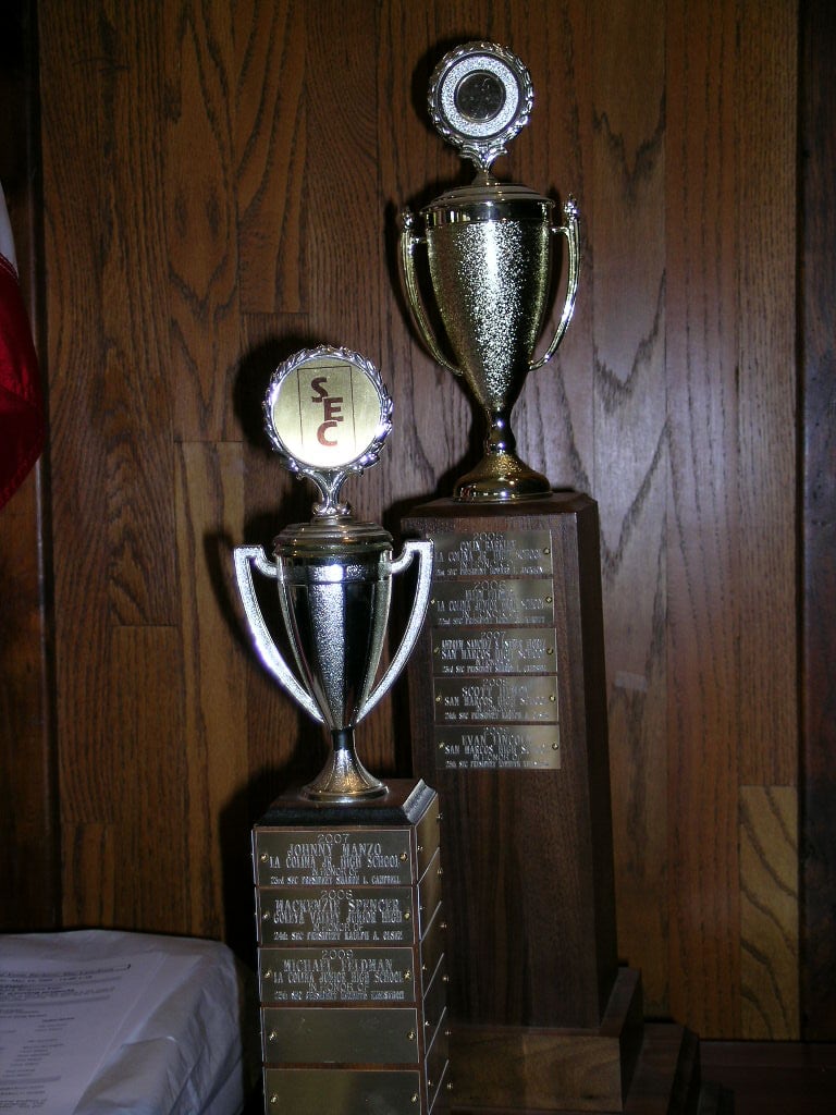 Science Fair trophies