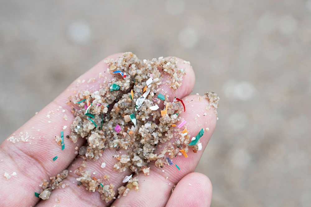 microplastics in sand